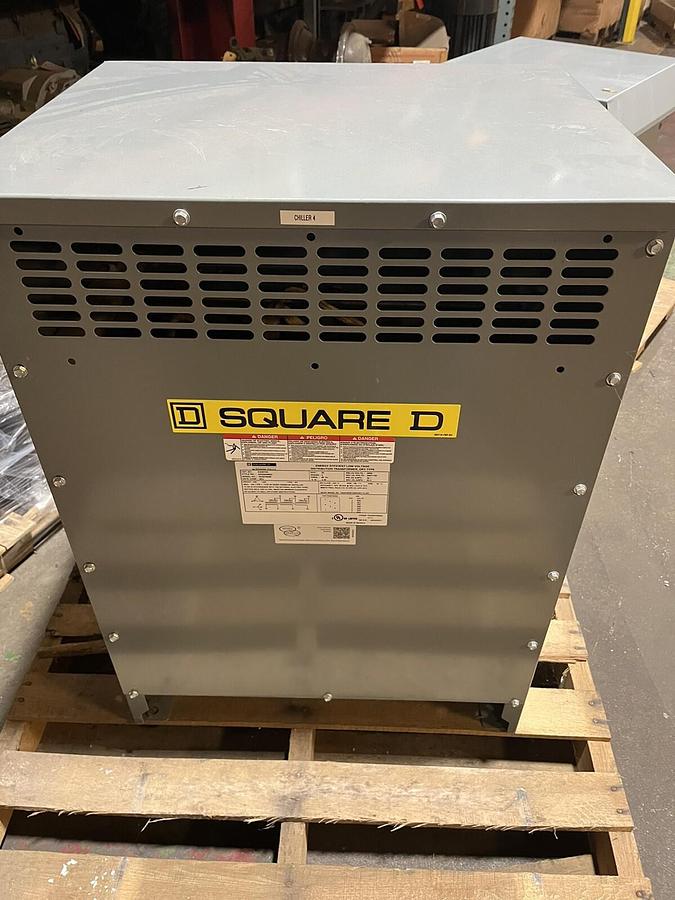 Used SQUARE D,EX30T3H,TRANSFORMER 3OKVA 3PH PRI 480D SEC 208Y/120