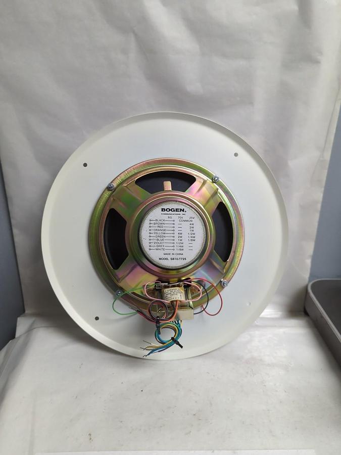 Used BOGEN,S810-T725,8OHM WHITE 8 INCH CEILING SPEAKER PRE-OWNED