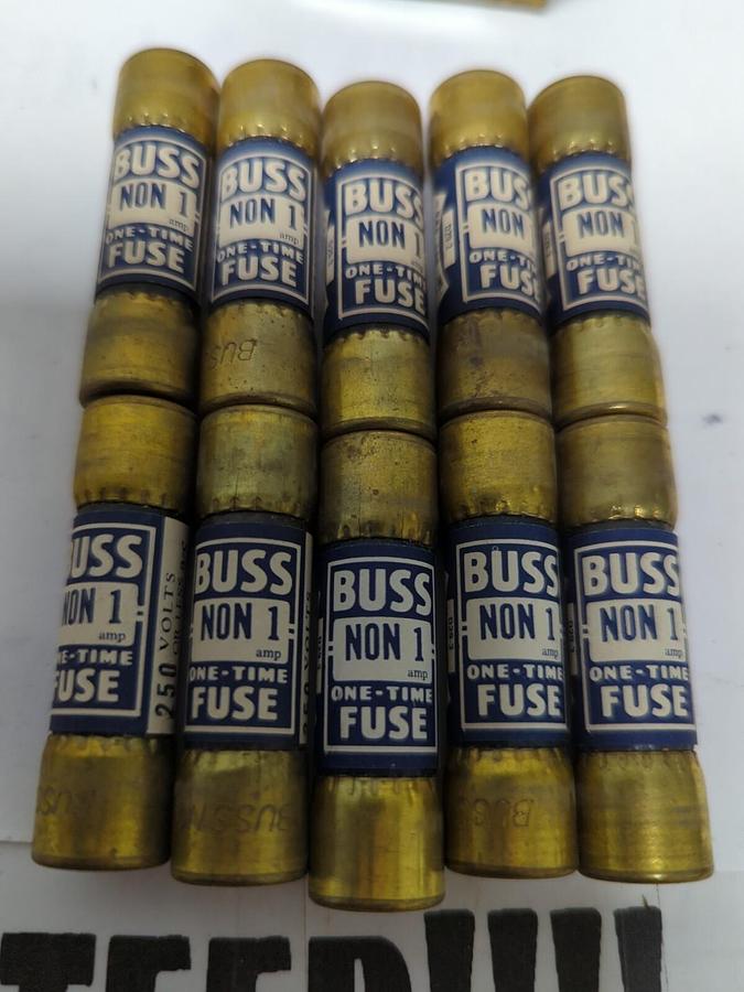 COOPER BUSSMANN,NON 1,ONE-TIME  1 AMP FUSES BOX OF 10 NOS