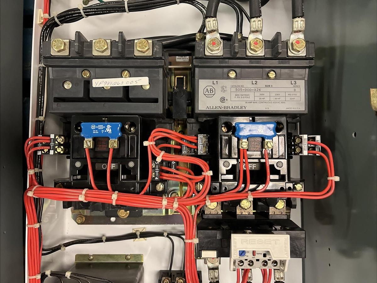 Used Allen-Bradley,2107,Size 3 MCC Reversing Starter Bucket Breaker  75Hp 505-DOD-A2K