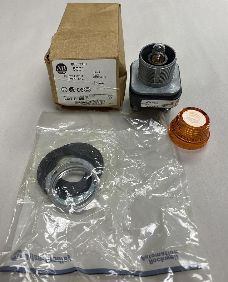 Allen-Bradley,800T-P16R,Series U Pilot Light New
