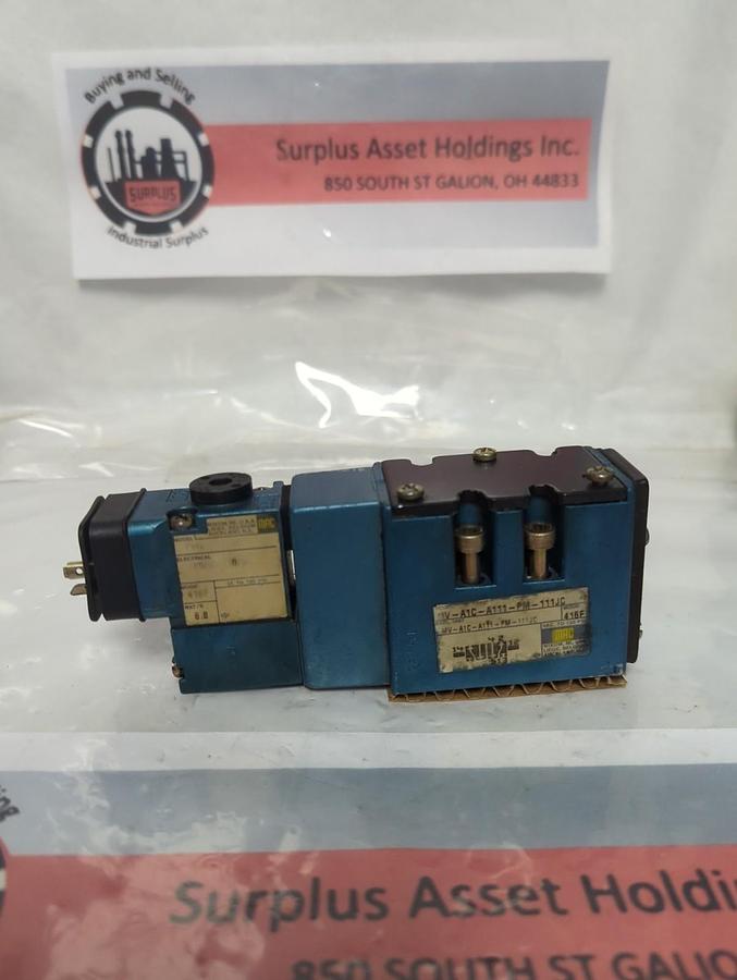 Used MAC,MV-A1C-A111-PM-111JC,SOLENOID VALVE PRE-OWNED