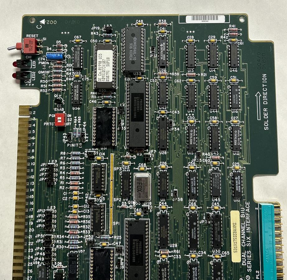 Used GENERAL ELECTRIC,531X175SSBANM2/F31X175SSBAKG2FR00/0,INTERFACE CARD