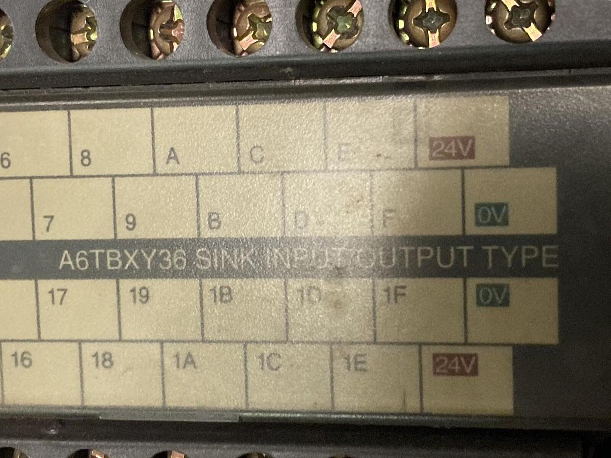 Used Mitsubishi,A6TBXY36,Terminal Board