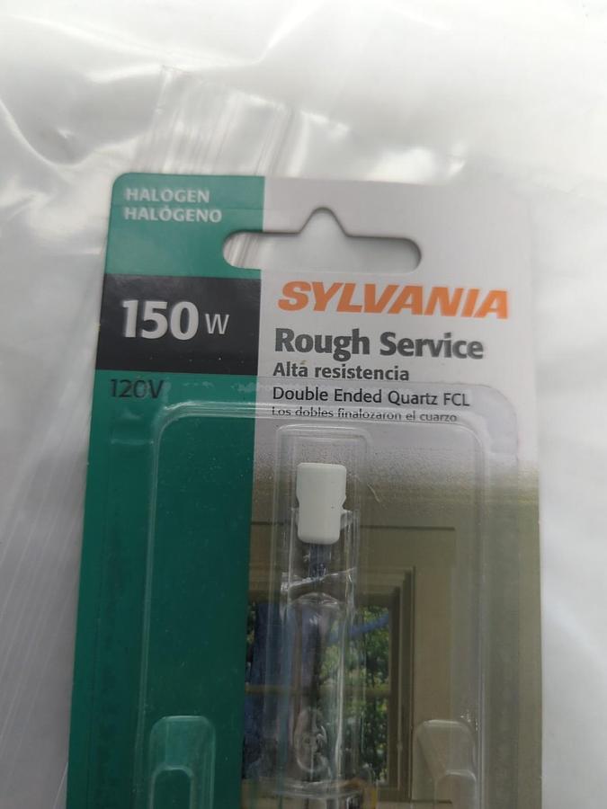 SYLVANIA,X17357,T3 HALOGEN BULB LOT OF 3 NOS