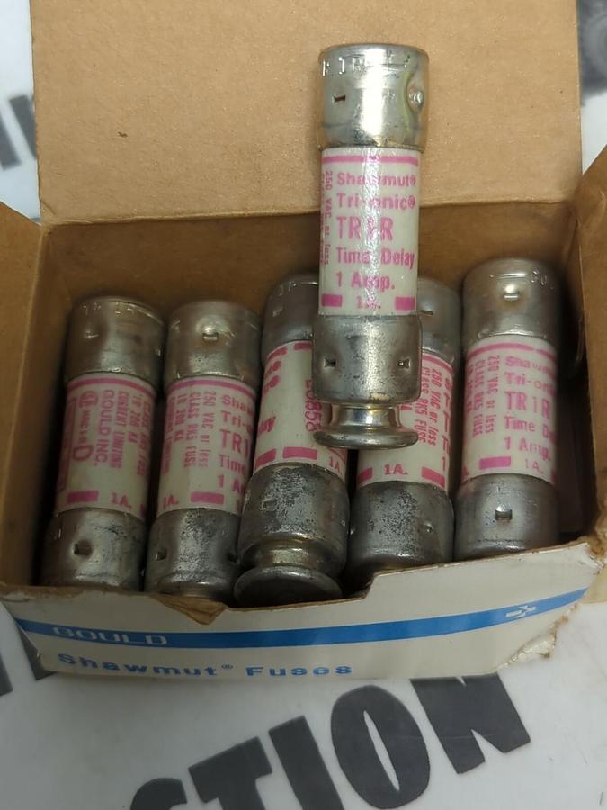 GOULD SHAWMUT,TR1R,TRI-ONIC FUSES BOX OF 6 NOS