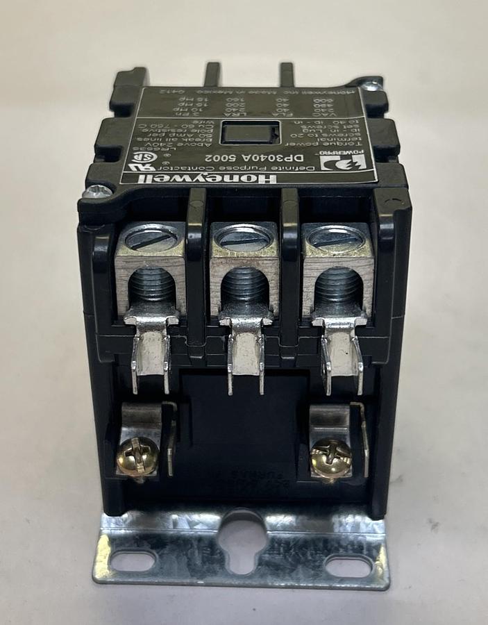 Used HONEYWELL,DP3040A5002,DEFINITE PURPOSE CONTACTOR