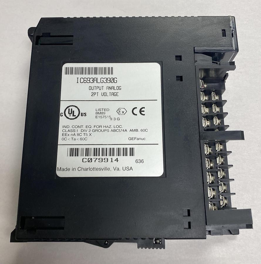 Used GE FANUC,IC693ALG390G,OUTPUT ANALOG MODULE