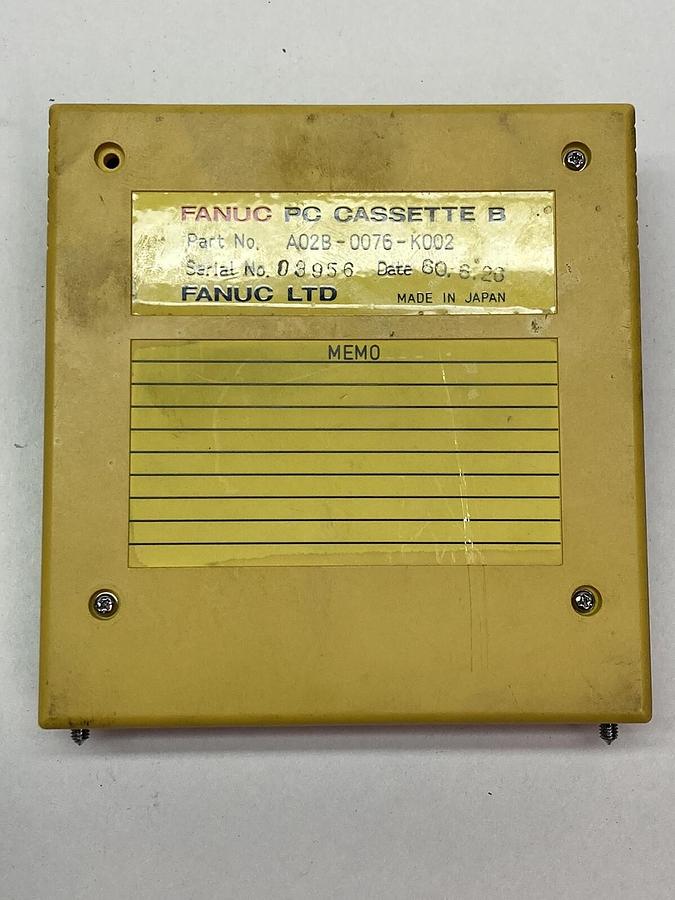 Used Fanuc,A02B-0076-K002,PC Cassette B