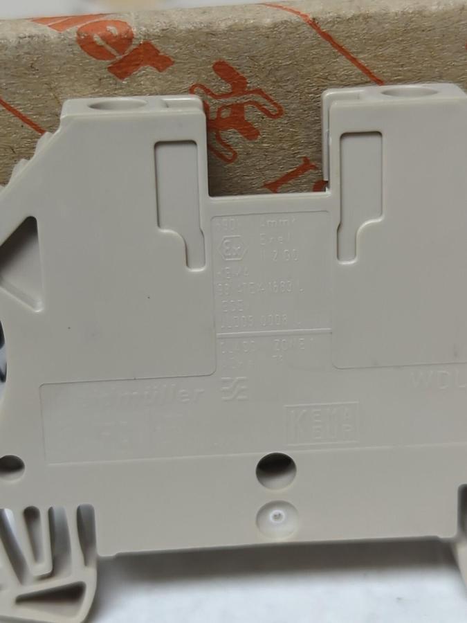 WEIDMULLER,1020100000,TERM BLOCK 600V 35A AWG 26 TO 10 WDU4 LOT OF 10 NOS