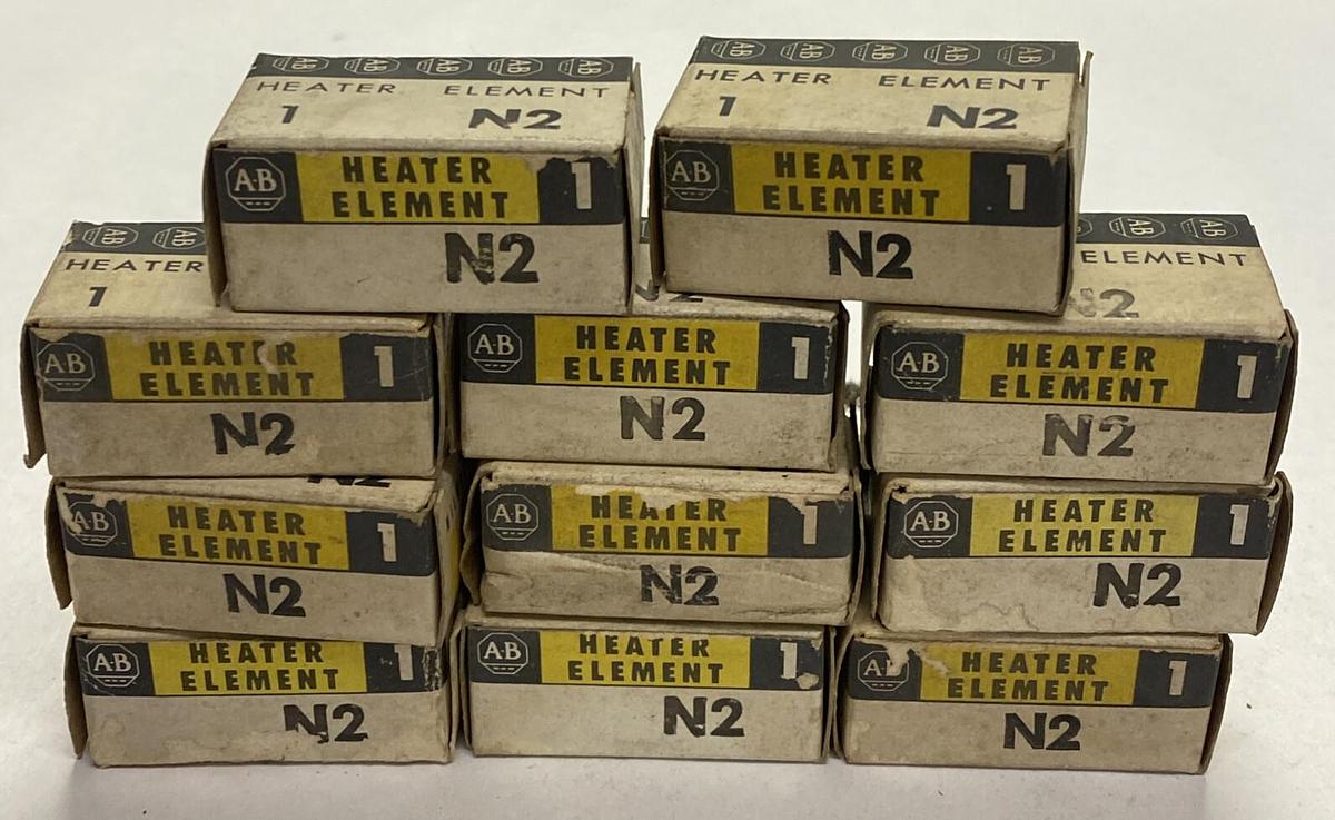 ALLEN BRADLEY,N2,OVERLOAD RELAY HEATER ELEMENT LOT OF 11 NOS