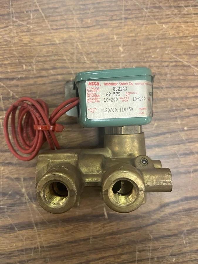 ASCO,8321A3,SOLENOID VALVE 120V 1/4"