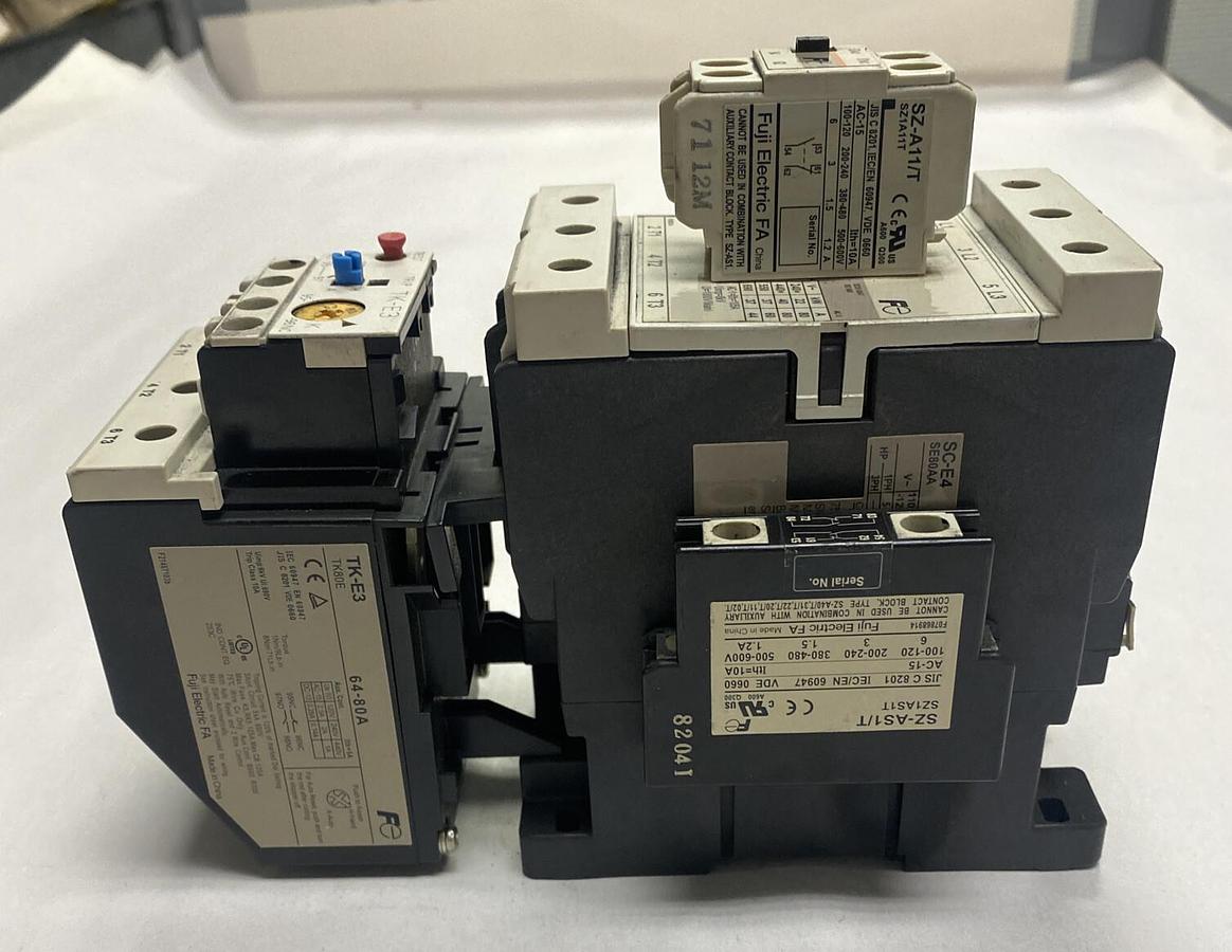 Used FUJI,SC-E4,CONTACTOR WITH TK-E3 OVERLOAD RELAY