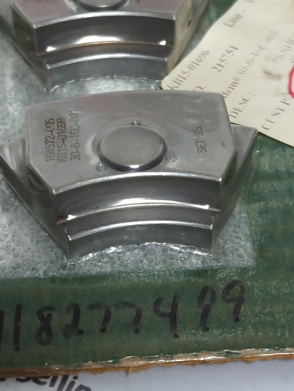 KINGSBURY,30-6-16C-001,THRUST BEARING SHOE PACK OF 6 NOS
