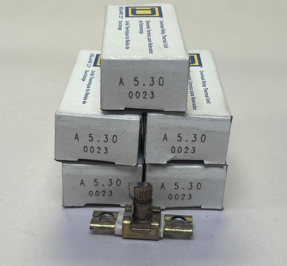 SQUARE D,A5.30,OVERLOAD HEATER ELEMENT LOT OF 5 NOS