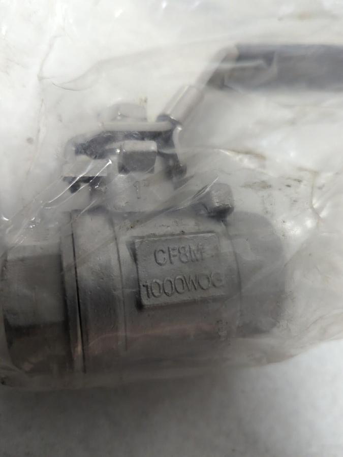 SVF FLOW CONTROLS,BEV 6666RTSE,STAINLESS 1 INCH BALL VALVE NOS