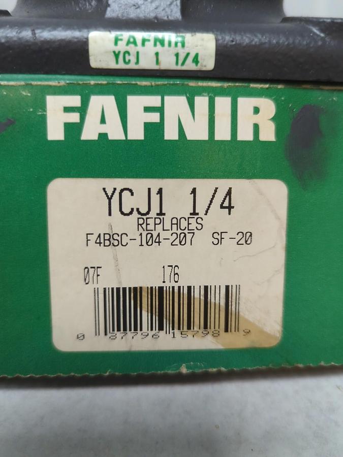 FAFNIR,YCJ1 1/4,FLANGE MOUNT BEARING 1-1/4 INCH BORE NOS
