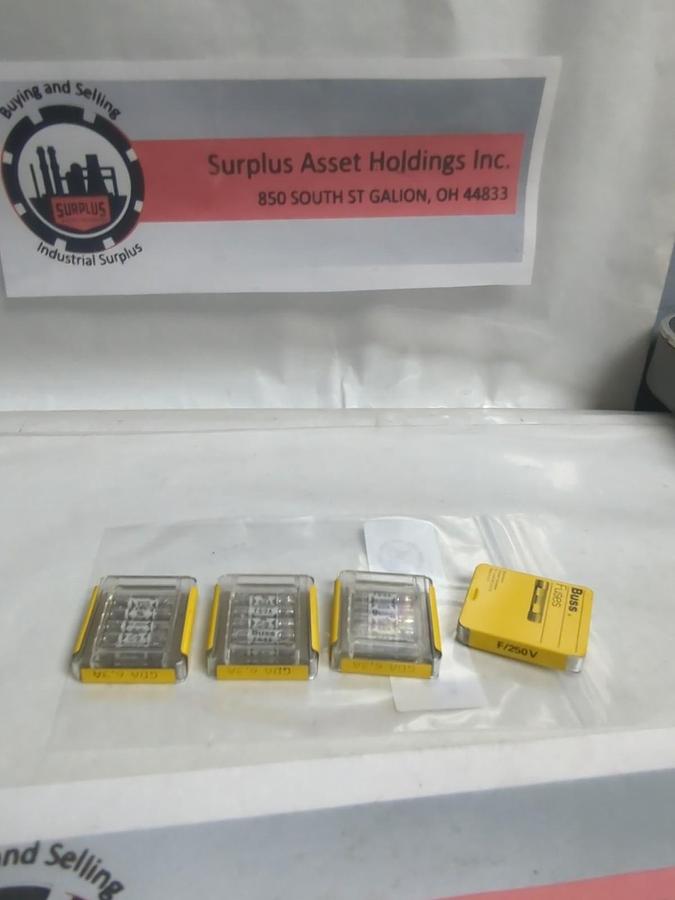 COOPER BUSSMANN,GDA 6.3A,FUSE LOT OF 20 PCS NOS