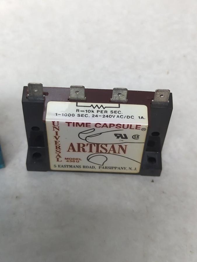 ARTISAN,438 U,TIME CAPSULE 1-1000 SEC 24-240V AC/DC 1 AMP NOS
