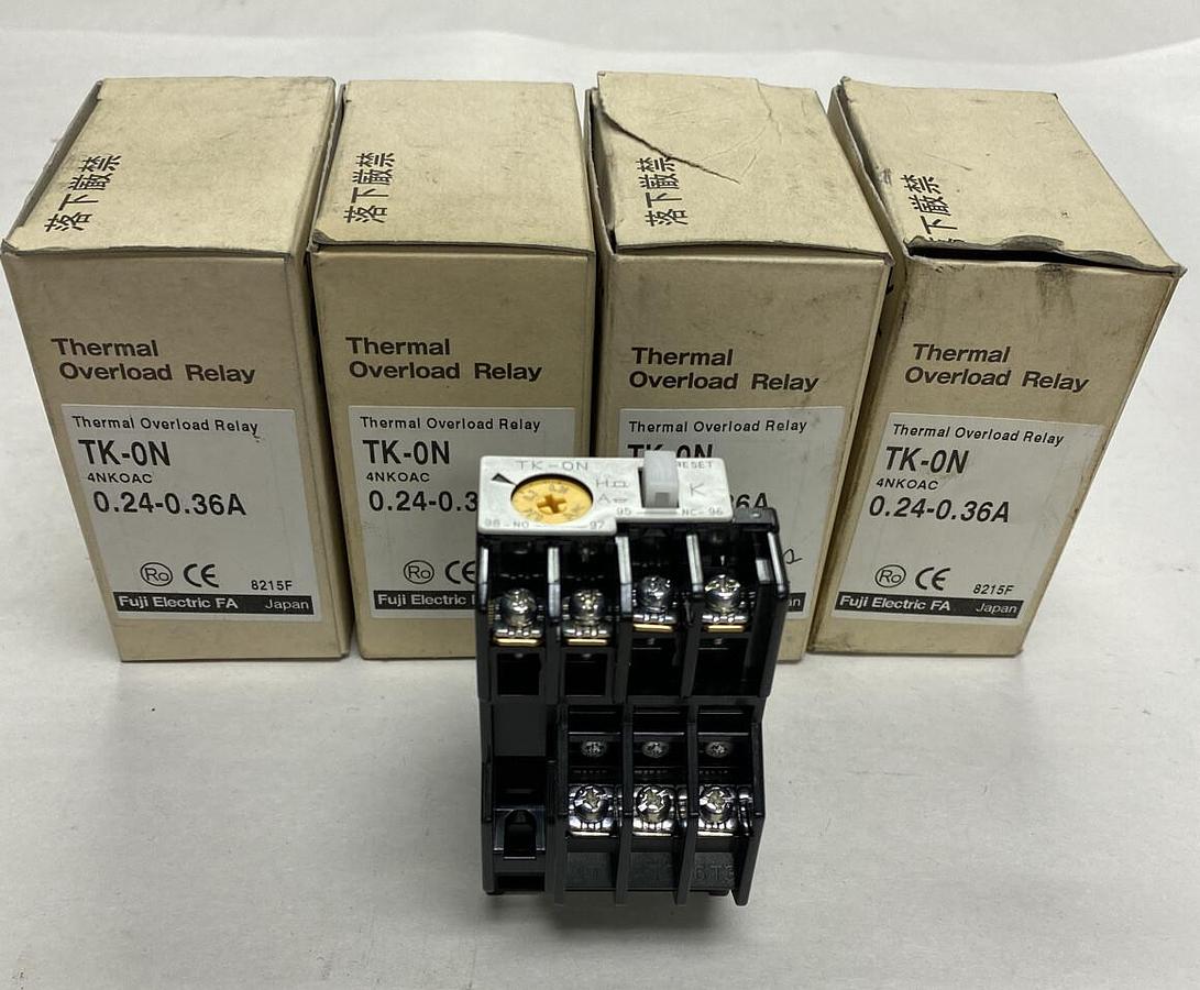 Used Fuji,4NKOAC TK-ON,Overload Relay .24-.36A Lot of 4 NOS In Box