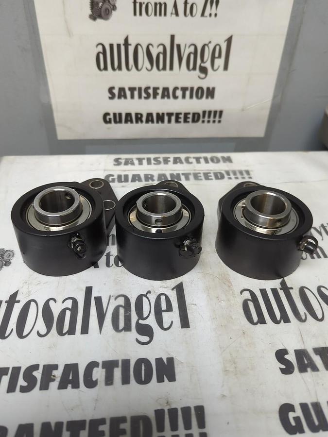 LDI,205,FLANGE MOUNT BEARING 3-BOLT BASE 1 INCH BORE LOT OF 3 NOS