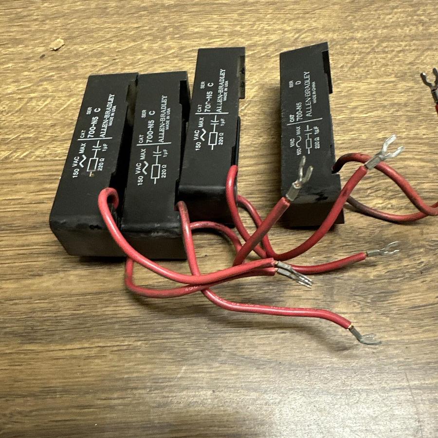 Used Allen Bradley,700-N5,Surge Supressor Relay LOT of 4