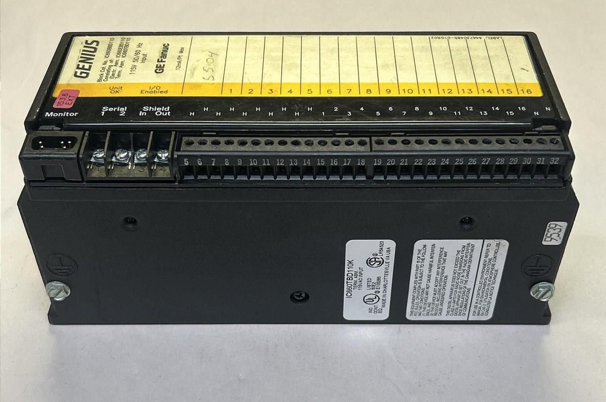Used GE FANUC,IC660BBD110,GENIUS BLOCK I/O MODULE USED