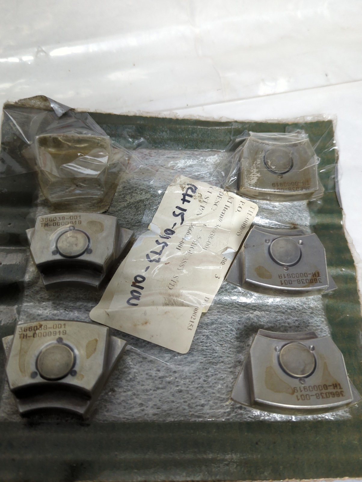 KINGSBURY,366038-001,THRUST BEARING SHOE PACK OF 5 NOS