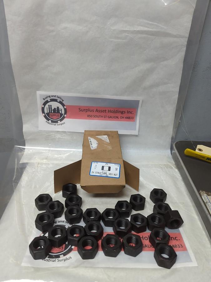 CTP/HSC,SN-3/4C-10,2H STRUCTURAL HEX NUT COARSE THREAD BOX OF 25 NOS