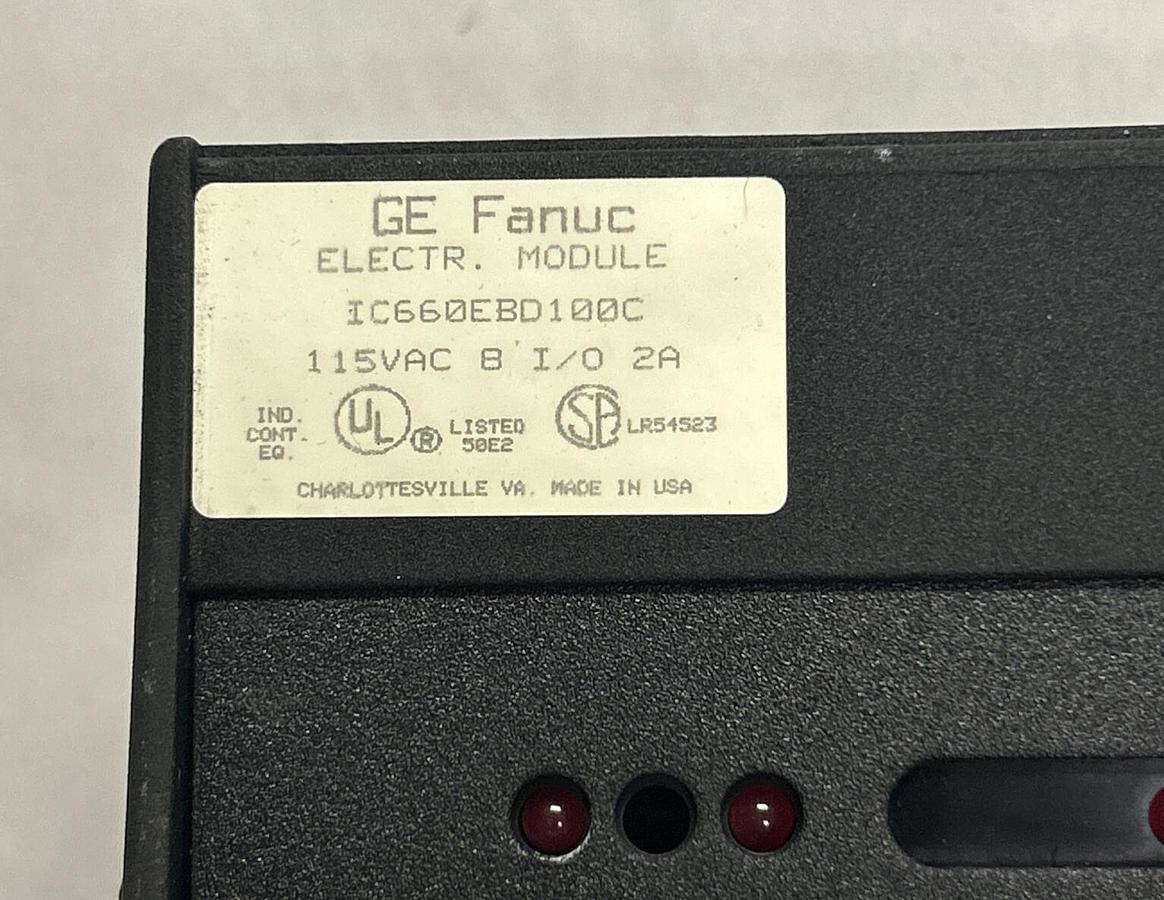 Used GE FANUC,IC660EBD100 IC660EBD100C,GENIUS BLOCK I/O MODULE