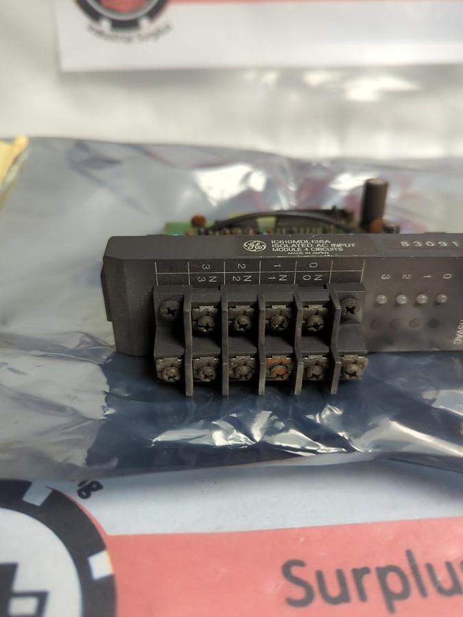 Used GE,IC610MDL126A,ISOLATED AC INPUT MODULE 4 CIRCUITS PRE-OWNED