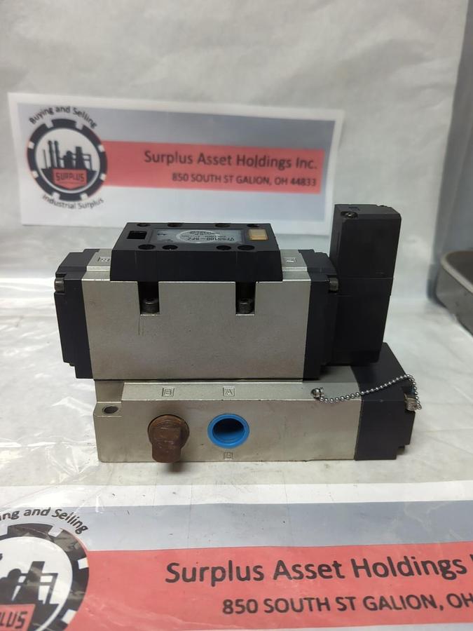 Used SMC,VFS5100-5FZ,SOLENOID VALVE 5 PORT VALVE BASE PRE-OWNED