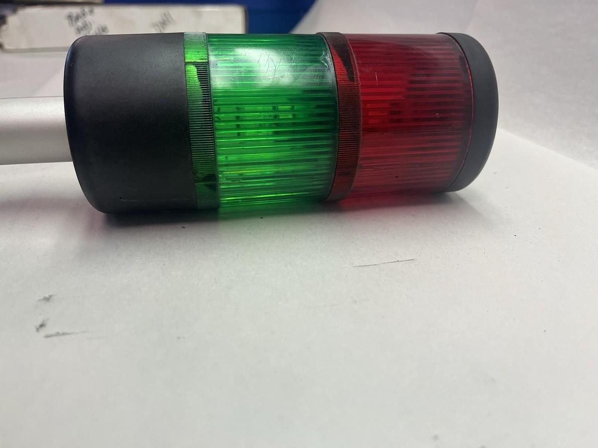 Used TELEMECANIQUE,XVA-LC3-G/R,STACK LIGHT RED/GREEN 240V