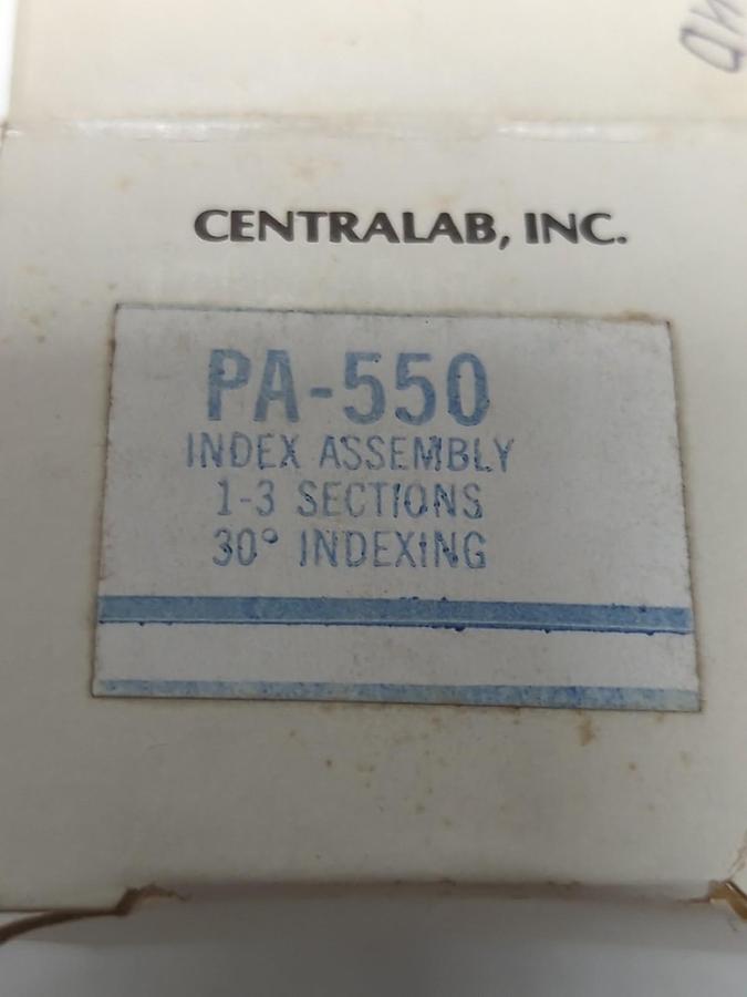 CENTRALAB,PA-550,INDEX ASSEMBLY 1-3 SECTIONS 30° INDEXING NOS