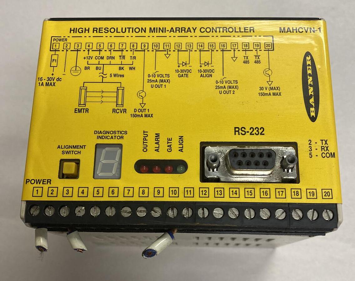 Used Banner,MAHCVN-1,High Resolution Mini-Array Controller