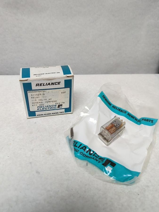 RELIANCE ELECTRIC,411029-A,GENERAL PURPOSE RELAY 115 VAC NOS