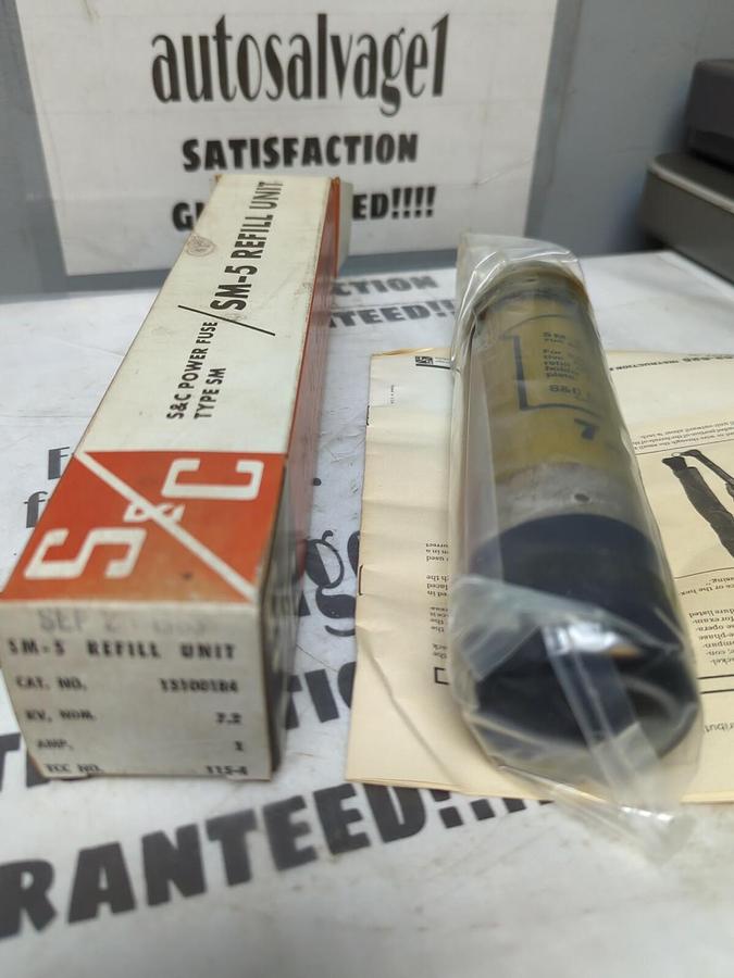 S & C,131001R4 SM-5,REFILL UNIT KV-7.2 AMP-1 TCC NO-115-4 NOS