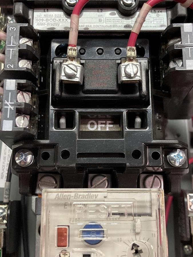 Used Allen-Bradley,2100,Size 1 Fused MCC 12 Inch Starter Bucket