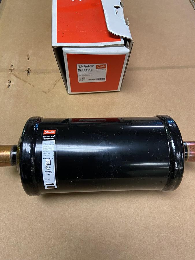 Used DanFoss Eliminator,DML4175,Filter Drier 023Z0113 7/8 INCH Solder ODF Dryer