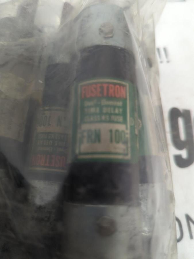 COOPER BUSSMANN,FRN-100,FUSETRON 100 AMP FUSES LOT OF 5 NOS