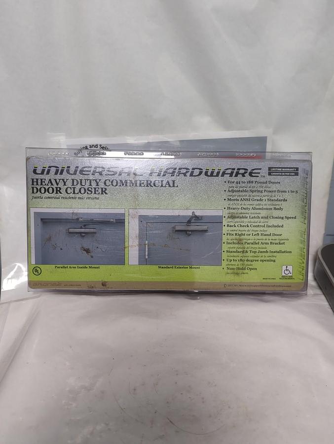 UNIVERSAL HARDWARE,UH4032,HEAVY DUTY BRONZE COMMERCIAL DOOR CLOSER NOS