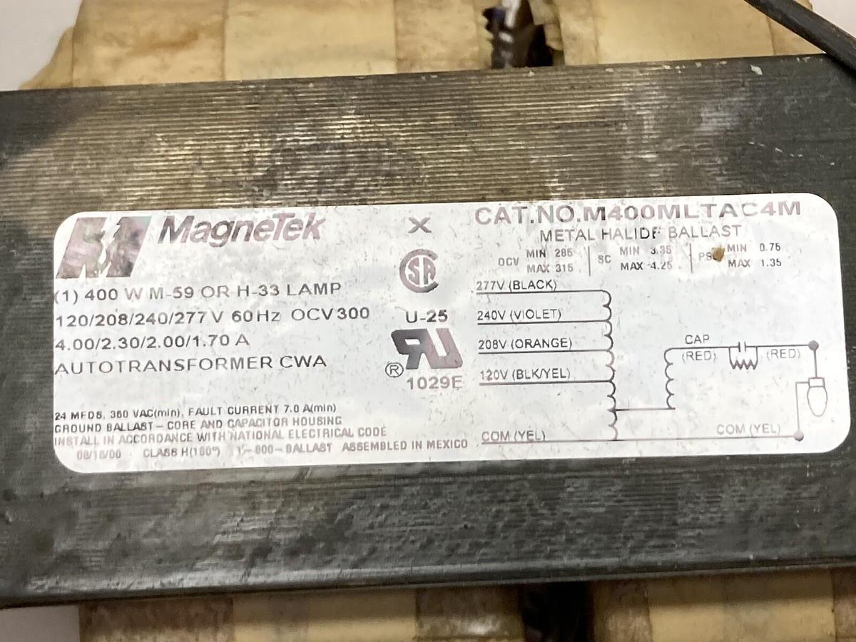 Used MagneTek,S400MLTAC4M-500K,Lamp Replacement Kit 400W