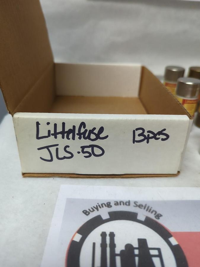 Used LITTELFUSE,JLS50,CURRENT LIMITING 50 AMP FUSE LOT OF 13 PRE-OWNED