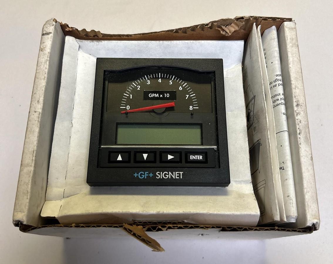 GEORG FISCHER SIGNET,3-5075,FLOW METER 0-8 GPM NOS