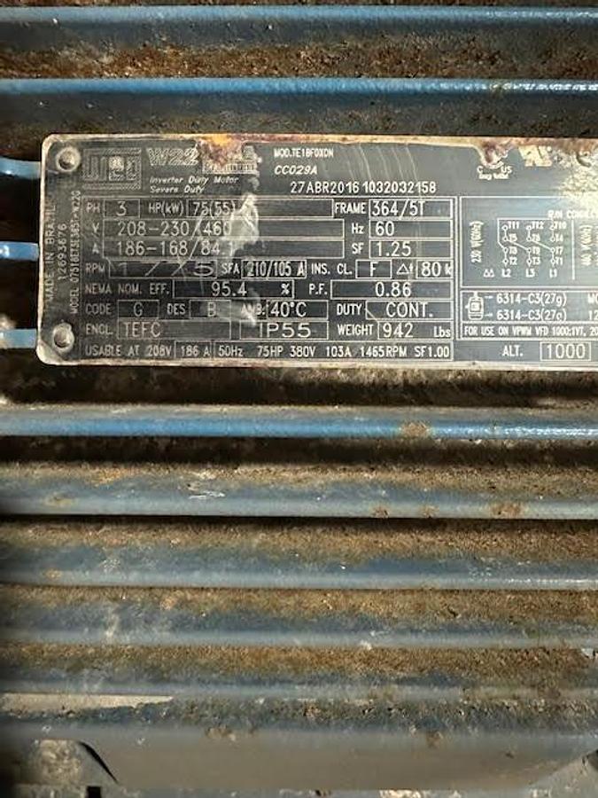 Used WEG HP75 364/5T