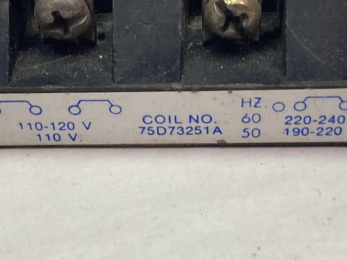 Used Siemens,75D73251A,Dual Voltage Coil 110-120V 60/50Hz