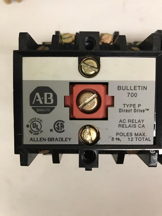 Used Allen Bradley,700-P200A1,Type P Relay lot 3