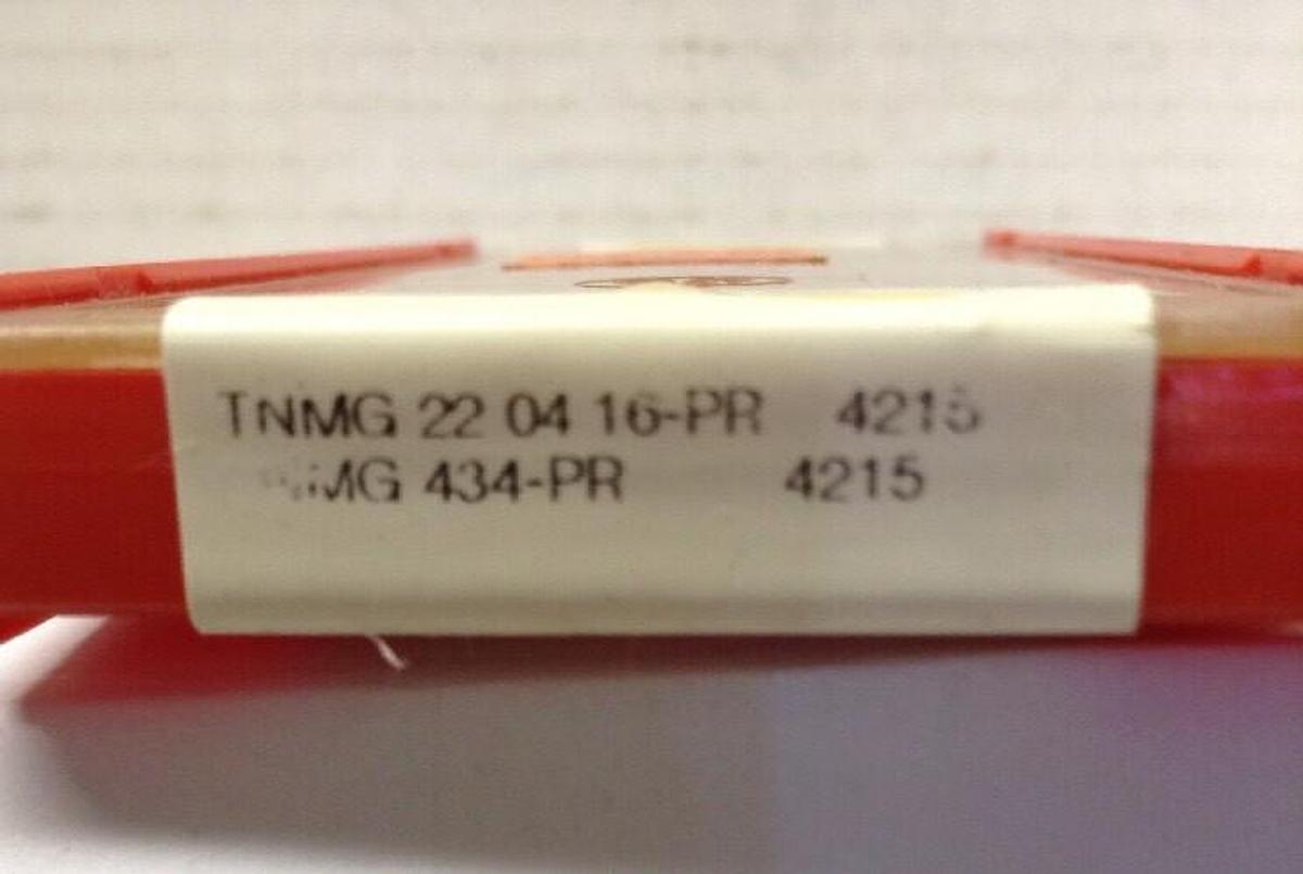 Sandvik,TNMG434-PR,Inserts Grade 42NMG22 04 16 PR 10-Pack