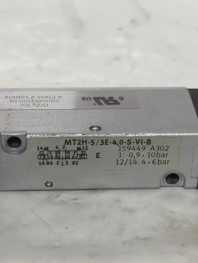 Used FESTO,MT2H-5/3E-4 0-S-VI-B,SOLENOID VALVE PRE-OWNED