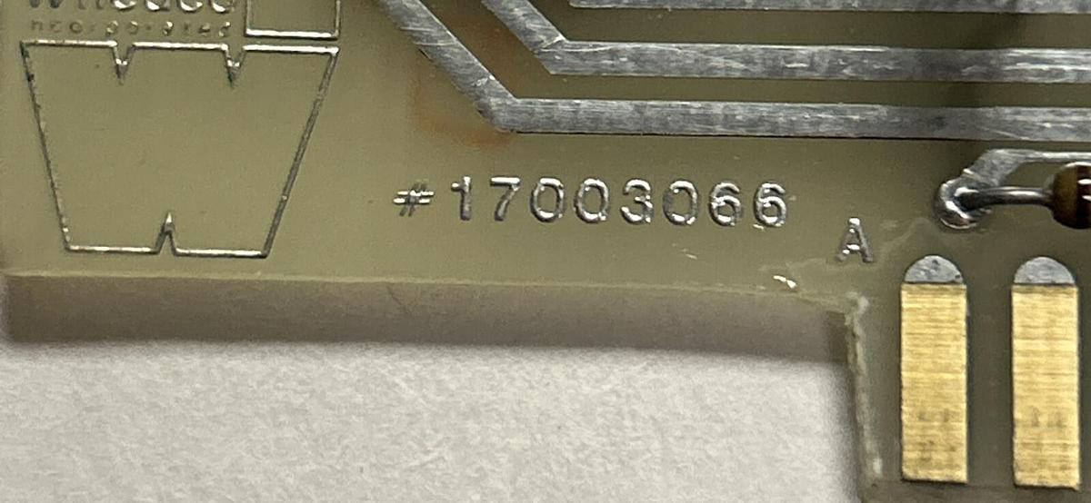 Used WHEDCO,17003066,CIRCUIT BOARD